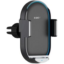 Автомобильный держатель с функцией беспроводной зарядки Xiaomi 50W Wireless Car Charger (BHR6748GL) - Black: фото 1 из 17