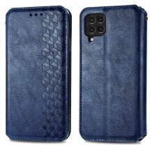 Чохол Deexe Rhombus Wallet для Samsung Galaxy M62 - Blue: фото 1 з 13
