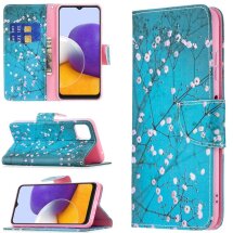 Чохол-книжка Deexe Color Wallet для Samsung Galaxy A22 5G (A226) - Plum Blossom: фото 1 з 8