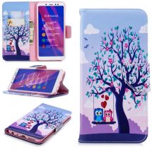 Чохол-книжка Deexe Color Wallet для Xiaomi Redmi Note 5 / Note 5 Pro - Tree and Owls: фото 1 з 11