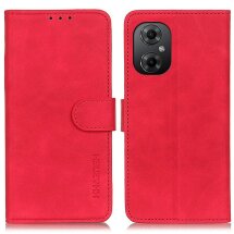 Чохол-книжка KHAZNEH Retro Wallet для Xiaomi Poco M5 - Red: фото 1 з 9