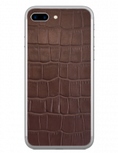 Кожаная наклейка Brown Croco для iPhone 7 Plus / iPhone 8 Plus: фото 1 из 10