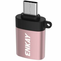OTG-адаптер ENKAY ENK-AT10 Type-C to USB 3.0 - Rose Gold: фото 1 из 12