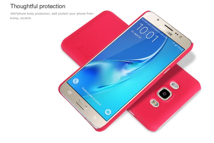 Пластиковая накладка NILLKIN Frosted Shield для Samsung Galaxy J7 2016 (J710) - Red: фото 17 из 17