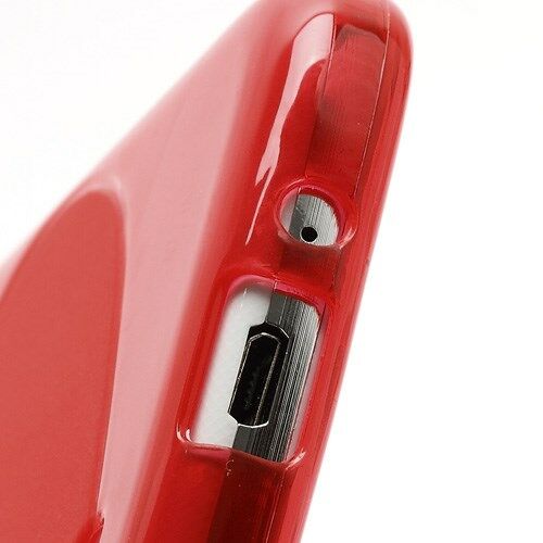 Силиконовая накладка Deexe S Line для Samsung Galaxy S4 (i9500) - Red: фото 5 з 7