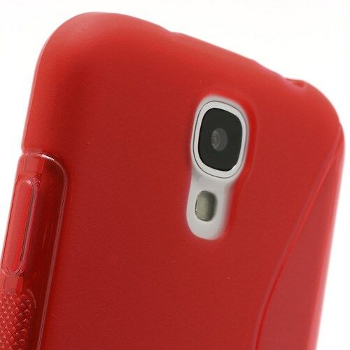 Силиконовая накладка Deexe S Line для Samsung Galaxy S4 (i9500) - Red: фото 3 из 7