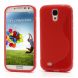 Силиконовая накладка Deexe S Line для Samsung Galaxy S4 (i9500) - Red (GS4-9583R). Фото 1 з 7