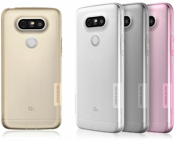 Силиконовый чехол NILLKIN Nature для LG G5 - Pink: фото 7 из 17