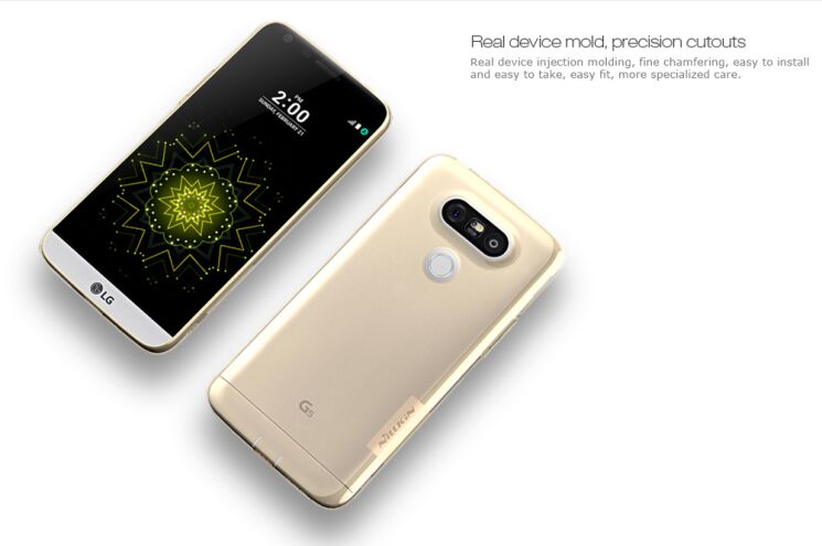 Силиконовый чехол NILLKIN Nature для LG G5 - Gold: фото 17 из 17