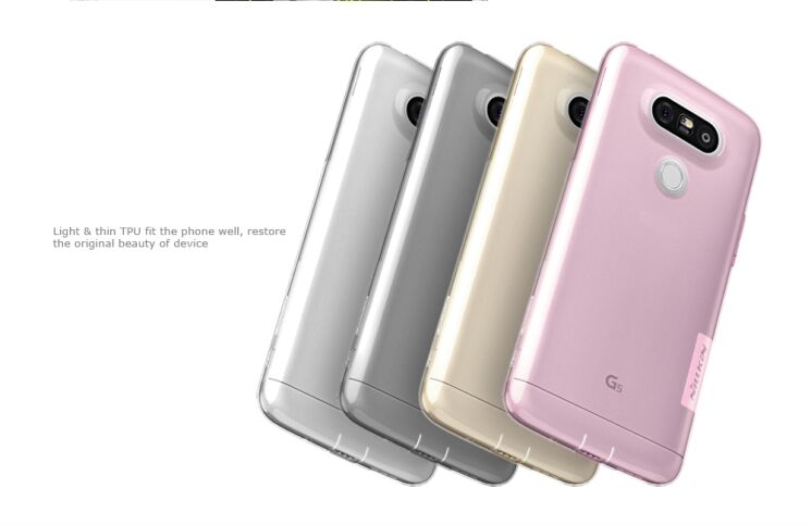 Силиконовый чехол NILLKIN Nature для LG G5 - Pink: фото 11 из 17