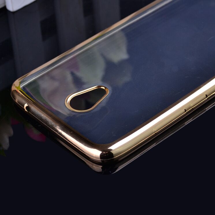 Силіконовий (TPU) чохол Deexe Glossy Border для Meizu M5 Note - Rose Gold: фото 4 з 6