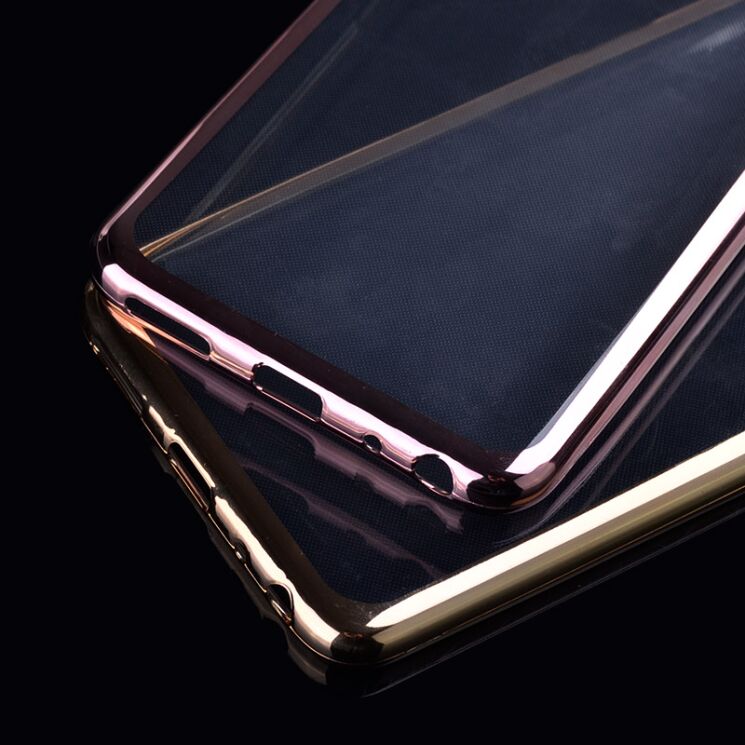 Силіконовий (TPU) чохол Deexe Glossy Border для Meizu M5 Note - Gold: фото 5 з 6