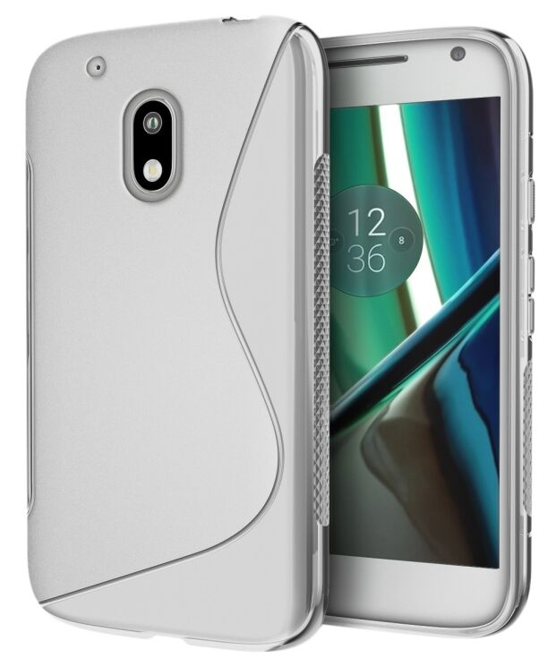 Силіконовий (TPU) чохол Deexe S Line для Motorola Moto G4 Play - Gray: фото 1 з 5