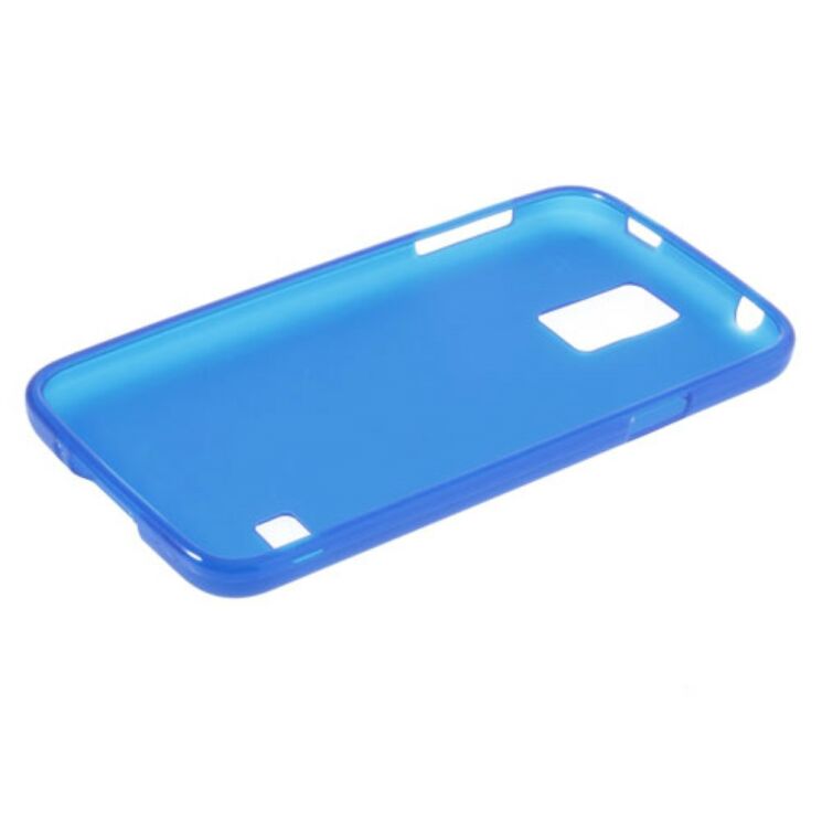 Силиконовый (TPU) чехол Deexe Soft Case для Samsung Galaxy S5 - Dark Blue: фото 3 из 5