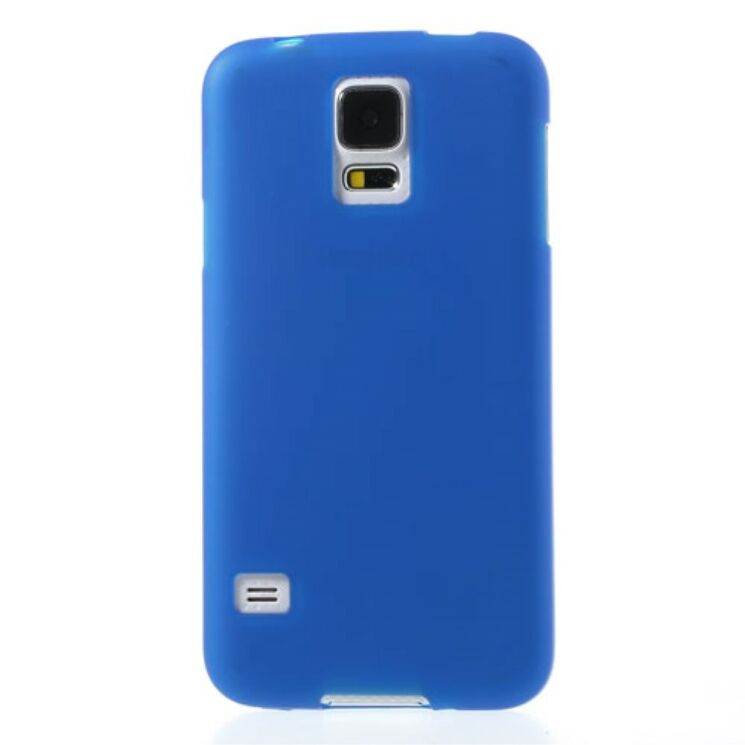 Силиконовый (TPU) чехол Deexe Soft Case для Samsung Galaxy S5 - Dark Blue: фото 2 из 5