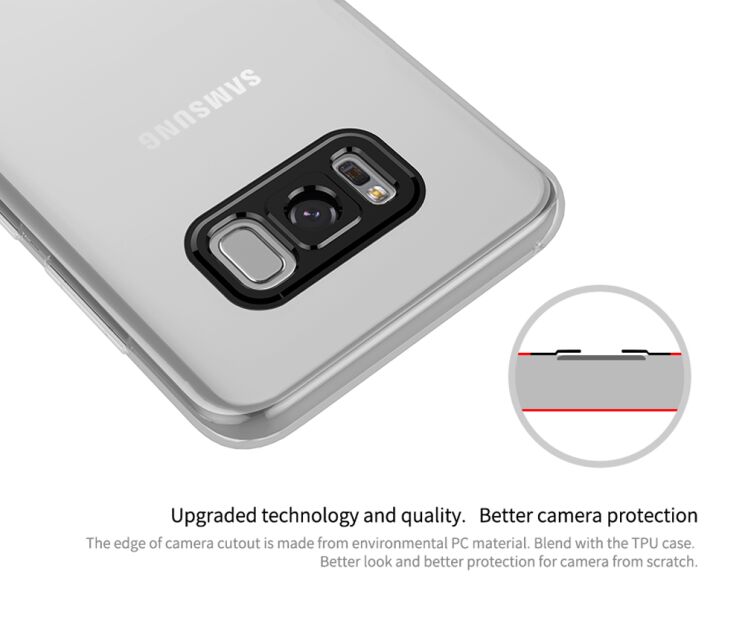 Силиконовый (TPU) чехол NILLKIN Nature TPU для Samsung Galaxy S8 Plus (G955) - Gray: фото 10 из 15