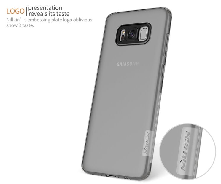 Силиконовый (TPU) чехол NILLKIN Nature TPU для Samsung Galaxy S8 Plus (G955) - Gray: фото 15 из 15