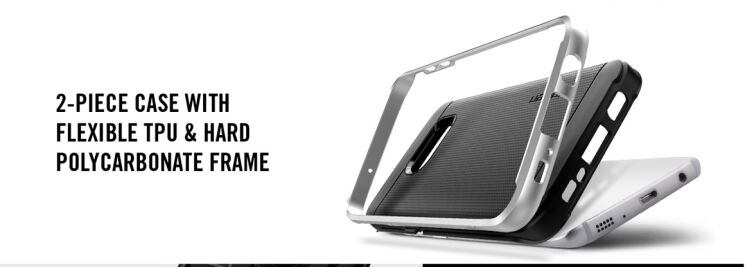 Захисна накладка SGP Neo Hybrid для Samsung Galaxy S7 Edge - Satin Silver: фото 10 з 13