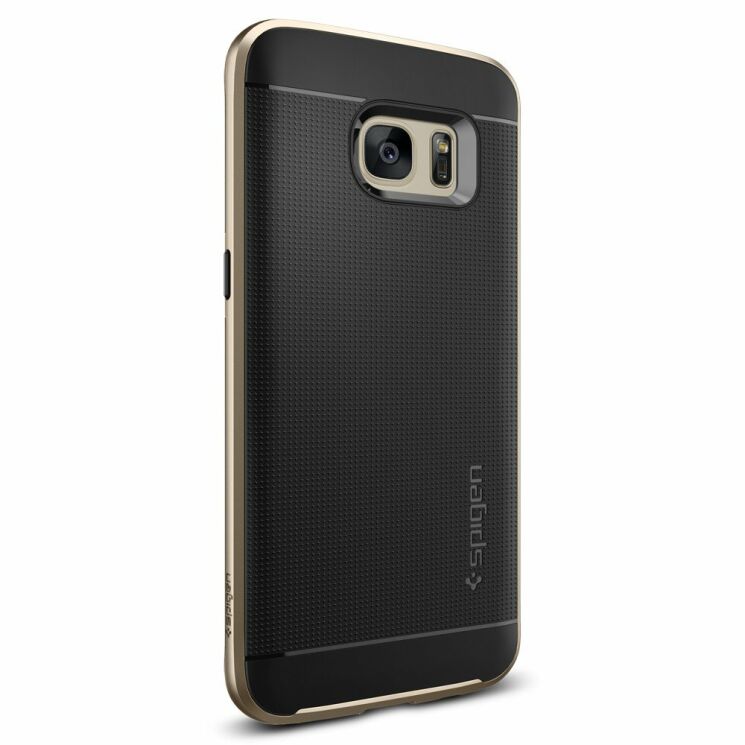 Защитная накладка SGP Neo Hybrid для Samsung Galaxy S7 Edge - Champagne Gold: фото 2 из 14