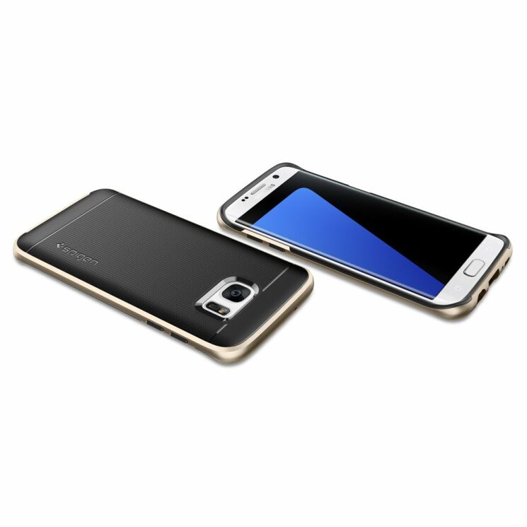 Защитная накладка SGP Neo Hybrid для Samsung Galaxy S7 Edge - Champagne Gold: фото 8 из 14