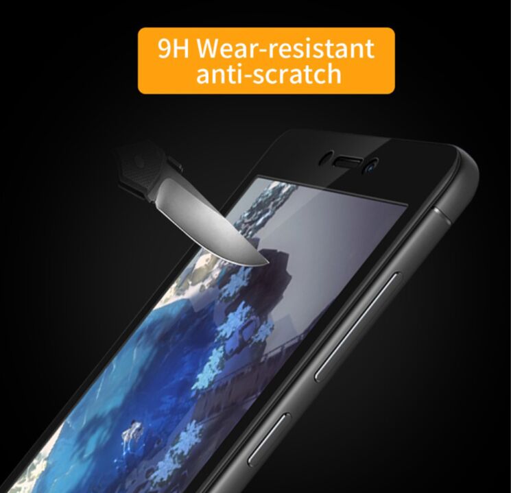 Защитное стекло LENUO CF Full Cover для Xiaomi Redmi 4X - Black: фото 10 из 10