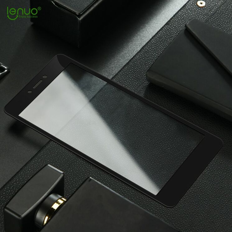 Защитное стекло LENUO CF Full Cover для Xiaomi Redmi 4X - Black: фото 3 из 10