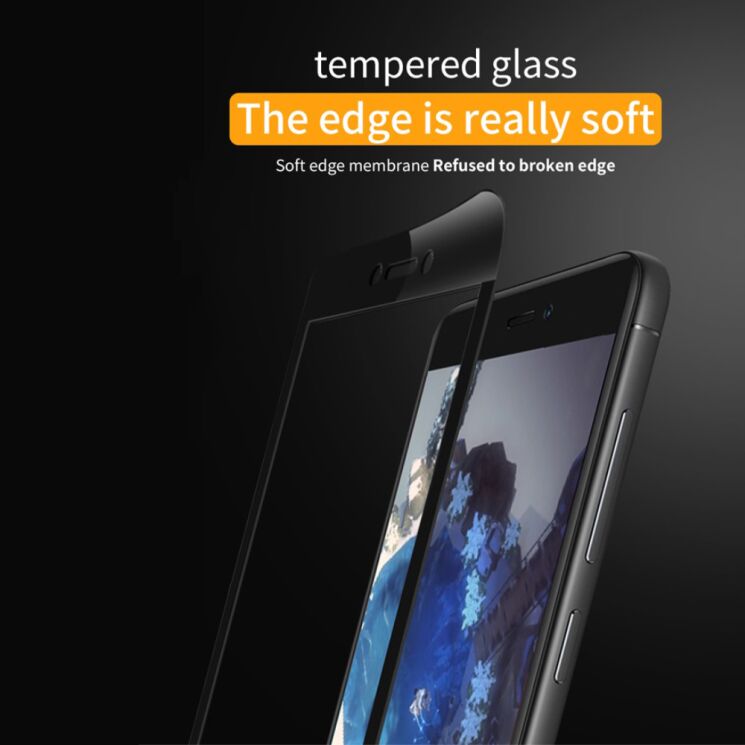 Защитное стекло LENUO CF Full Cover для Xiaomi Redmi 4X - Black: фото 7 из 10