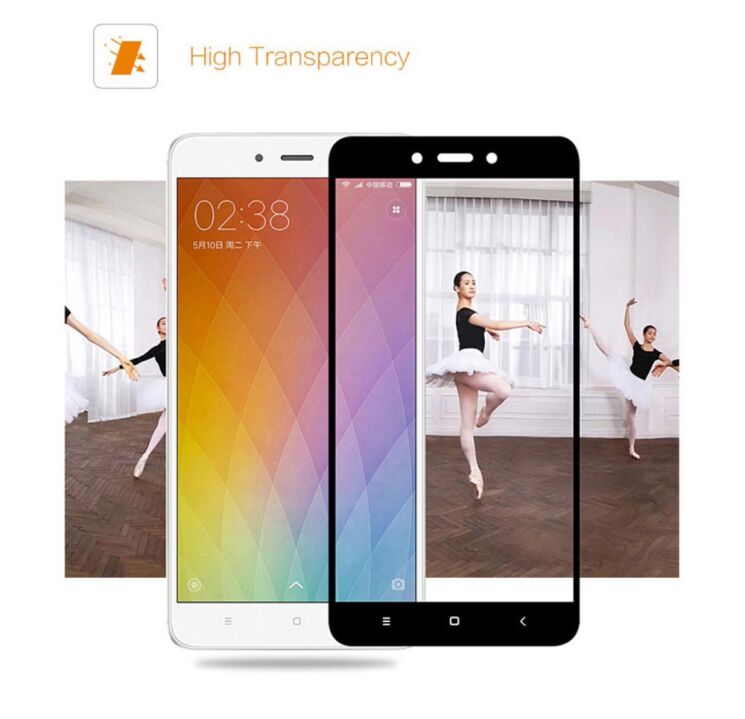 Защитное стекло MOCOLO 3D Silk Print  для Xiaomi Redmi Note 4X - Gold: фото 8 из 8