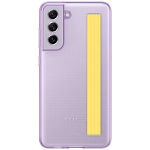 Захисний чохол Clear Strap Cover для Samsung Galaxy S21 FE (G990) EF-XG990CVEGRU - Lavender: фото 1 з 8