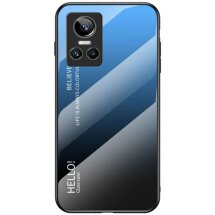 Захисний чохол Deexe Gradient Color для Realme GT Neo 3 - Black / Blue: фото 1 з 7