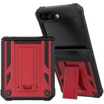 Защитный чехол Deexe Hybrid Kickstand для Samsung Galaxy Flip 5 - Red: фото 1 из 6