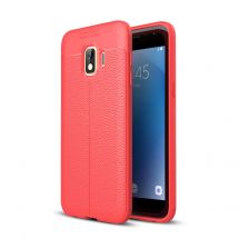 Захисний чохол Deexe Leather Cover для Samsung Galaxy J2 Core (J260) - Red: фото 1 з 10