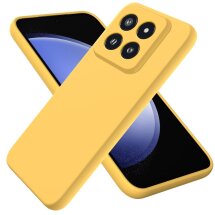 Защитный чехол Deexe Silicone Case для Xiaomi 14 Pro - Yellow: фото 1 из 8