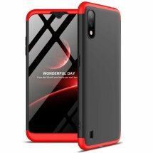 Захисний чохол GKK Double Dip Case для Samsung Galaxy A01 (A015) - Black / Red: фото 1 з 8