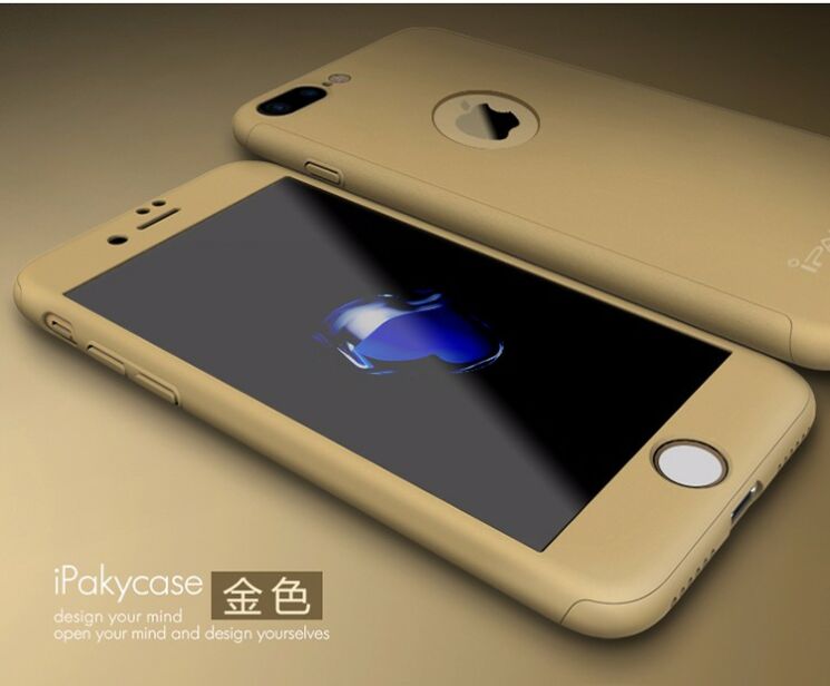 Защитный чехол IPAKY Full Protect для iPhone 7 - Gold: фото 2 из 8