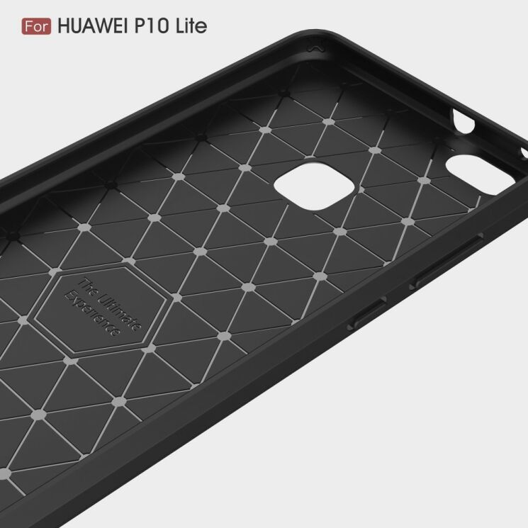 Захисний чохол UniCase Carbon для Huawei P10 Lite - Black: фото 5 з 10