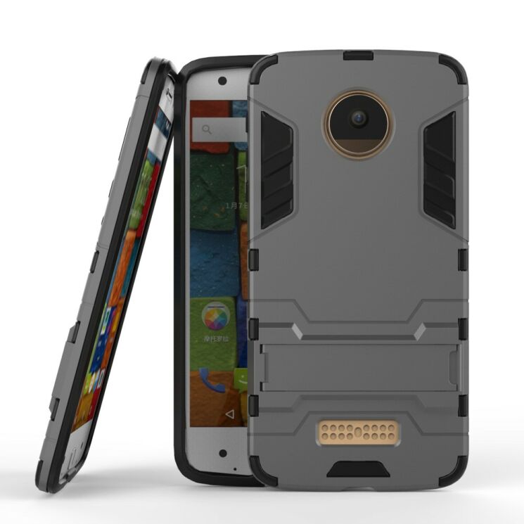 Защитный чехол UniCase Hybrid для Motorola Moto Z - Gray: фото 2 из 6
