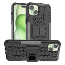 Защитный чехол UniCase Hybrid X для Apple iPhone 15 Plus - Black: фото 1 из 11