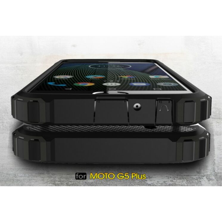 Захисний чохол UniCase Rugged Guard для Motorola Moto G5 Plus - Grey: фото 6 з 8
