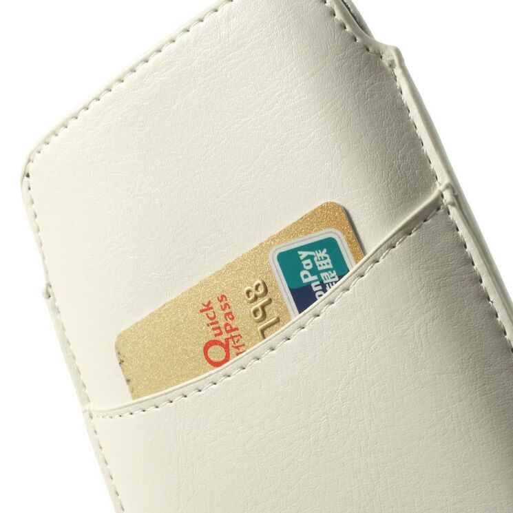 Чохол-карман Deexe Handy Pouch M для смартфонів з діагоналлю екрану до 5.2 дюймів - White: фото 4 з 6