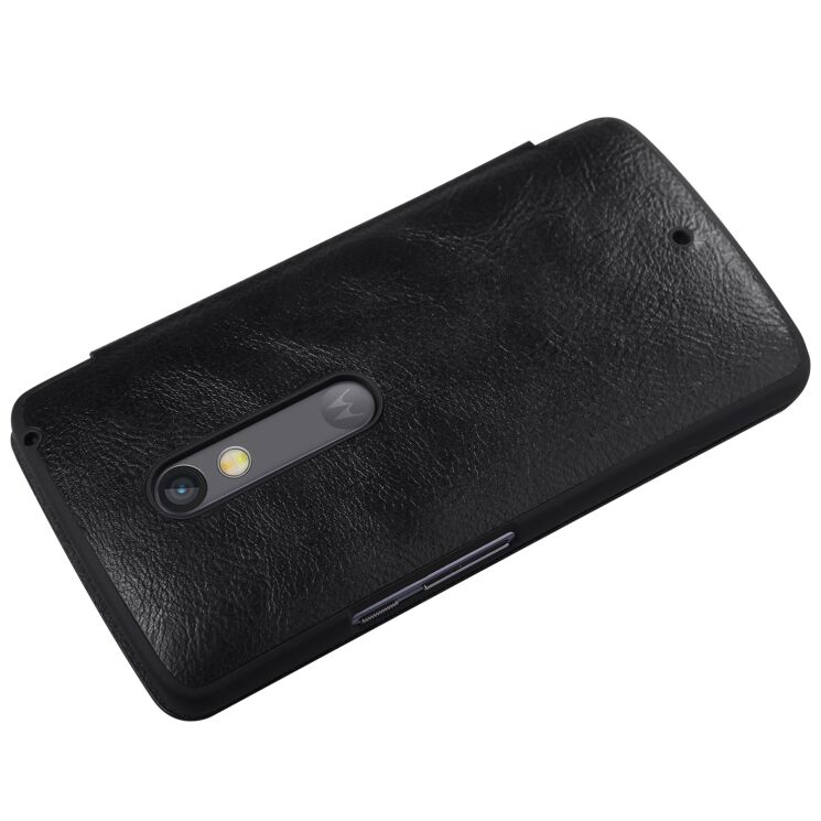 Чохол NILLKIN Qin Series для Motorola Moto X Play - Black: фото 2 з 16