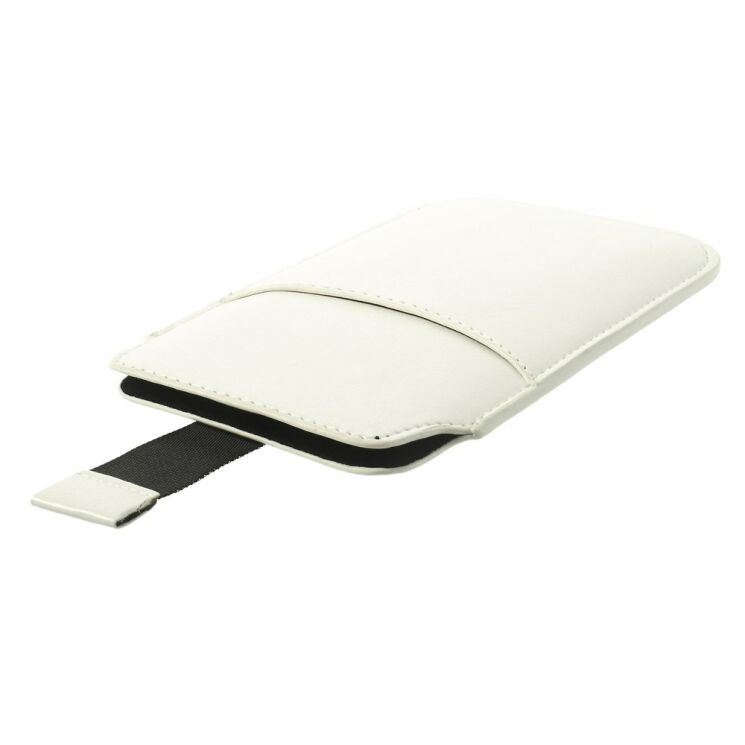 Чохол-карман Deexe Handy Pouch M для смартфонів з діагоналлю екрану до 5.2 дюймів - White: фото 6 з 6