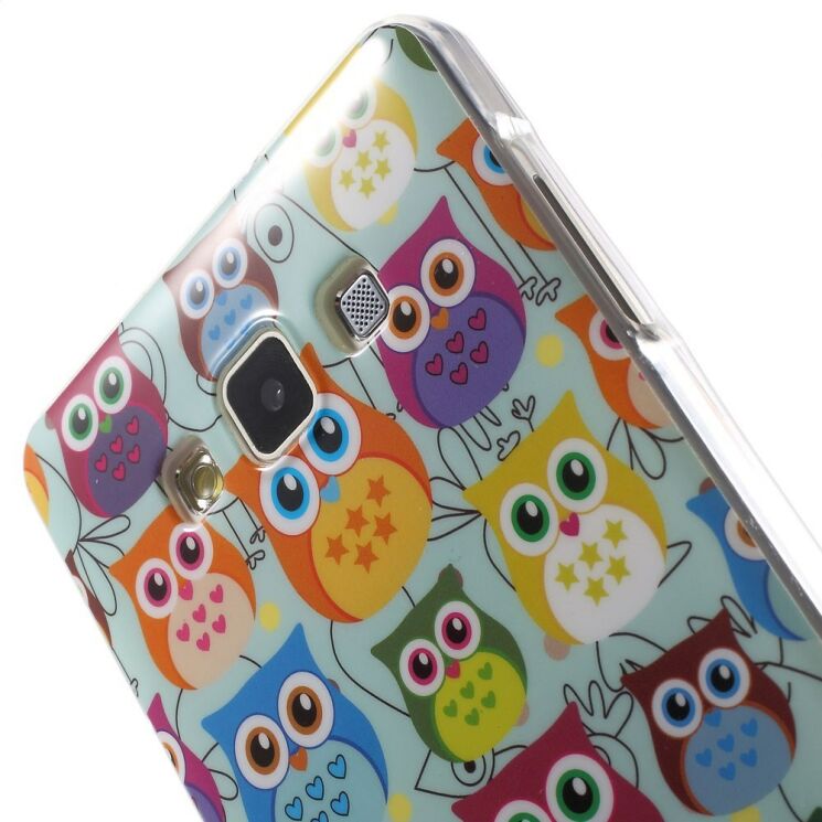 Силиконовая накладка Deexe Owl Series для Samsung Galaxy A7 (A700) - Owl's House: фото 5 из 6