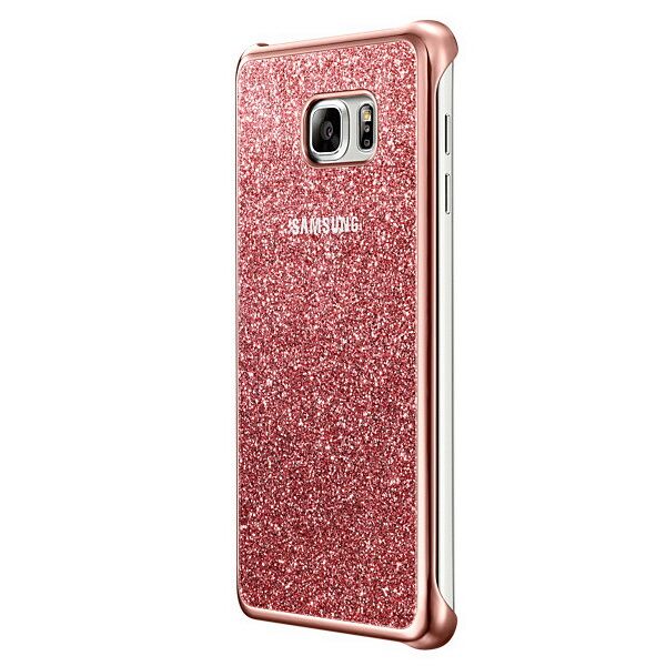 Накладка Glitter Cover для Samsung Galaxy Note 5 (N920) EF-XN920C - Pink: фото 2 из 7