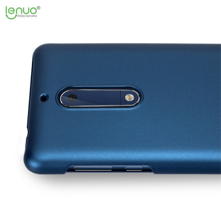 Пластиковий чохол LENUO Silky Touch для Nokia 5 - Blue: фото 5 з 9