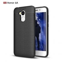 Защитный чехол Deexe Leather Cover для Huawei Honor 6A - Black: фото 1 из 9