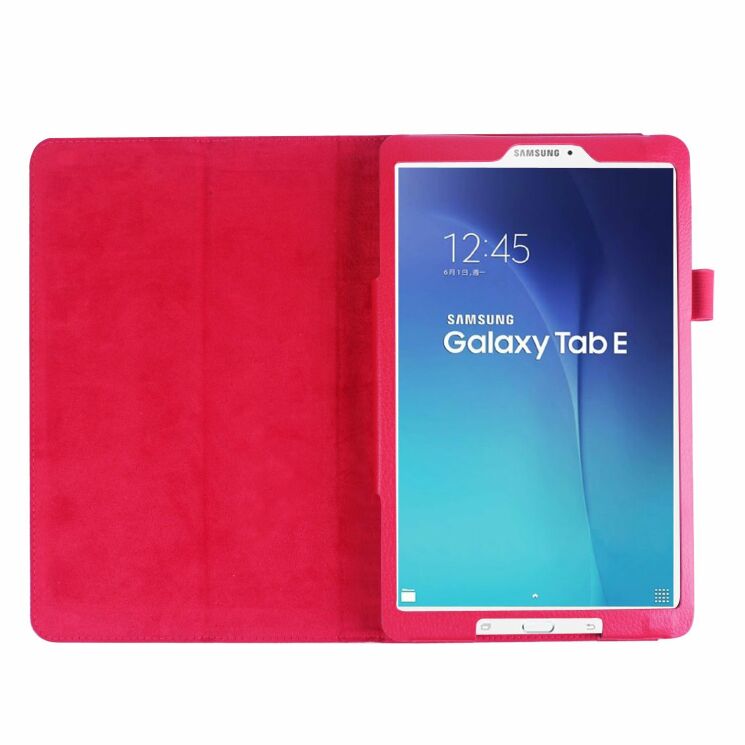 Чехол Deexe Book Type для Samsung Galaxy Tab E 9.6 (T560/561) - Red: фото 4 из 6