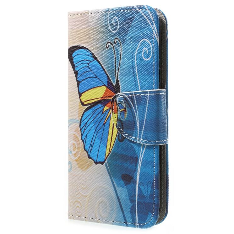 Чохол-книжка Deexe Color Wallet для LG Q6 / Q6a - Blue Butterfly: фото 2 з 6