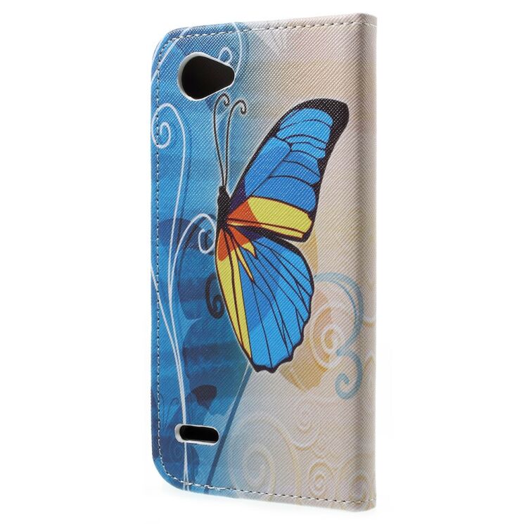 Чехол-книжка Deexe Color Wallet для LG Q6 / Q6a - Blue Butterfly: фото 3 из 6