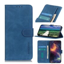 Чохол-книжка KHAZNEH Retro Wallet для Motorola Edge 20 - Blue: фото 1 з 10